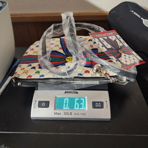 Brighton multi-color heart/bow coquette crossbody NWT flawed - Picture 9 of 9